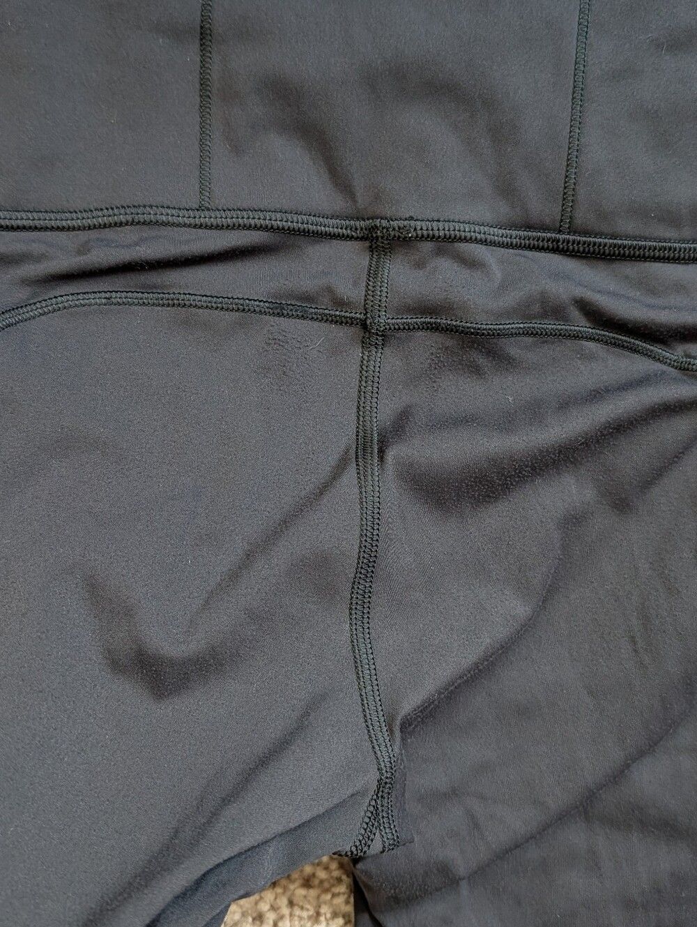 Lululemon Black Suede Fast and Free High-Rise Tight 28" Inseam Leggings Size 4 - Picture 10 of 16